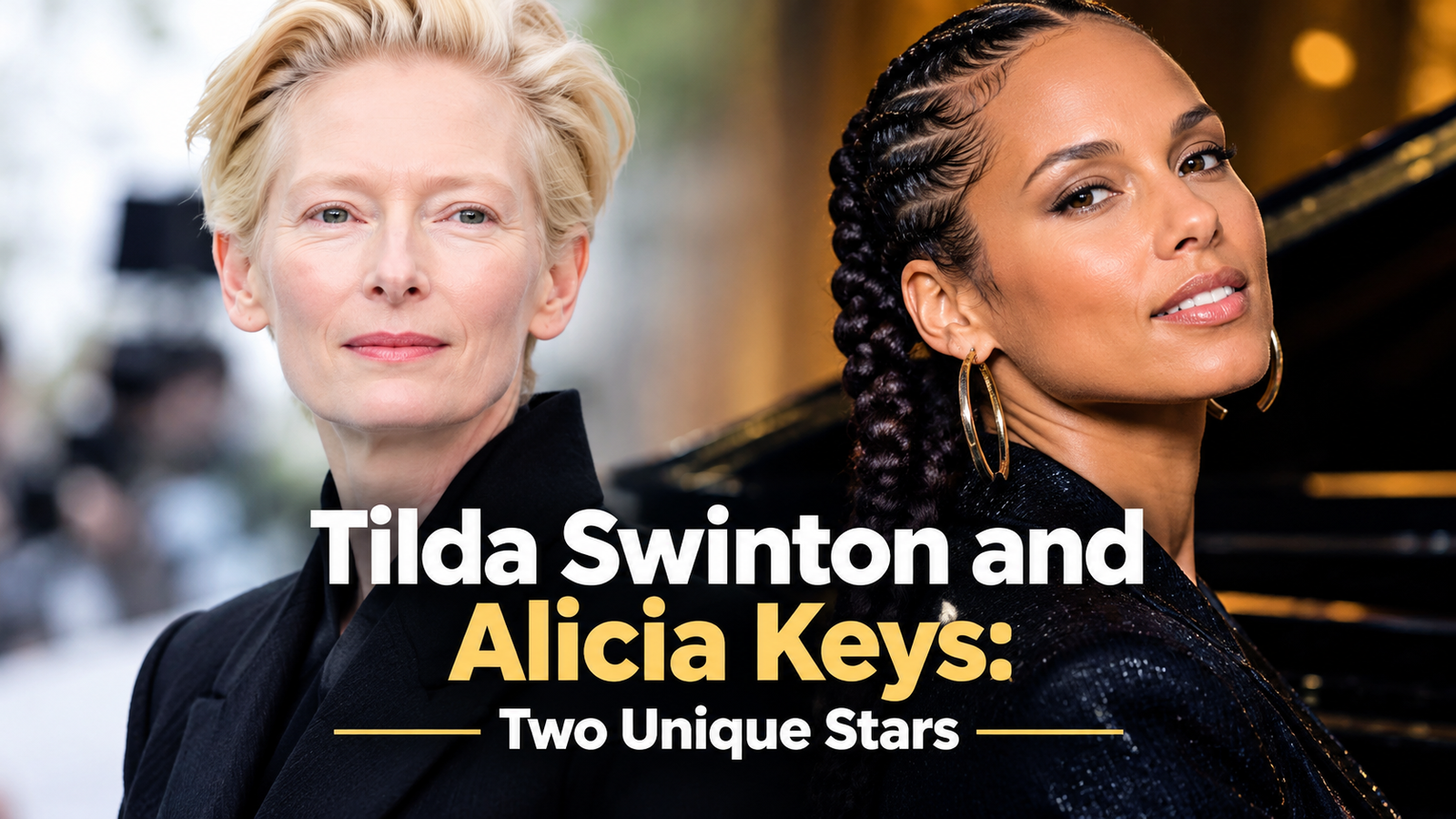 Tilda Swinton and Alicia Keys