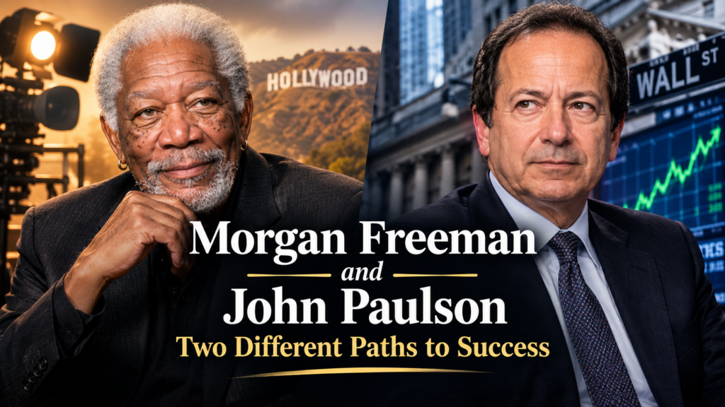 Morgan Freeman and John Paulson
