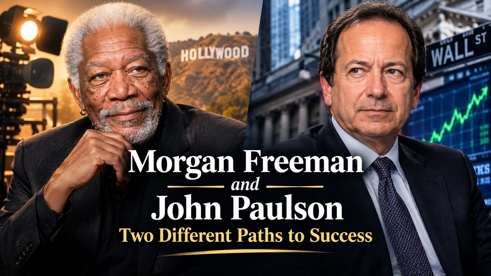 Morgan Freeman and John Paulson